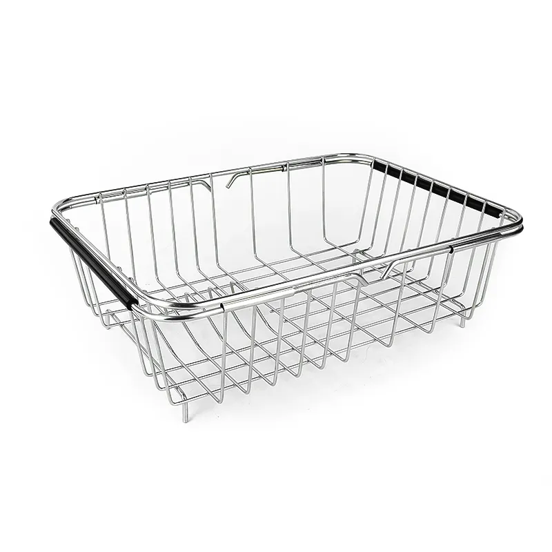 Organizzatore cucina su lavello stendino piatto in acciaio inox porta piatti in metallo sopra lavello Rack