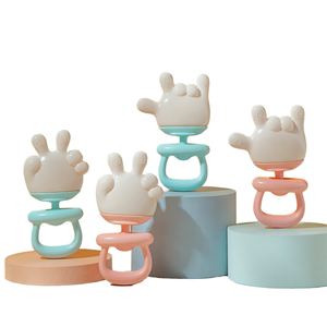 <span class=keywords><strong>Anneau</strong></span> en silicone pour bébé unisexe Anti-consommation et résistant aux morsures Bâton de <span class=keywords><strong>dent</strong></span> apaisant de qualité alimentaire et hochet pour nouveau-nés - Product Image 1