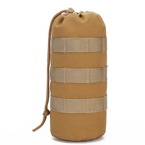 Riñonera de poliéster multifuncional personalizada Protector de taza de agua para deportes tácticos al aire libre con cierre de cremallera - Product Image 4
