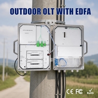OLT GPON para Exteriores Vsol V1600G1WEO-B de Doble Alimentación y Amplio Rango de Temperatura, 8 Puertos 8PON con EDFA para Cámaras IP y Triple Play