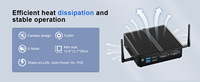 Mini PC industriel embarqué sans ventilateur J6412 Win10-11/Linux avec double réseau, triple écran, faible consommation, micro-routeur industriel