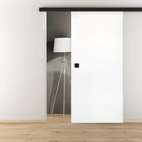 Système coulissant en aluminium pour porte coulissante en bois