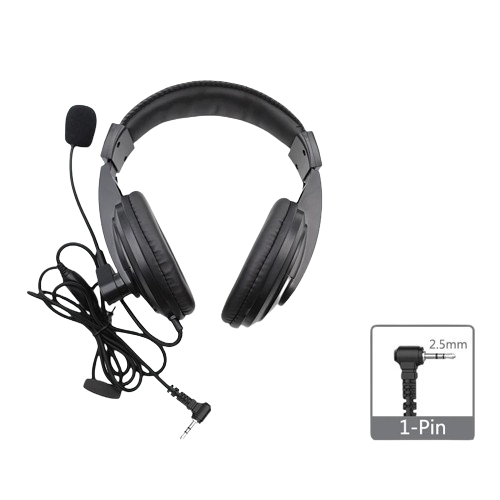 Walkie Talkie Earpiece UV-5R BF-888s Overhead Headphone K/M Type Headset With Mic 1 Pin Two Way Radio Earphone