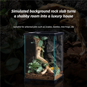 Fond d'aménagement paysager 3D <span class=keywords><strong>Reptile</strong></span>-Texture de roche, panneau de paysage pour enclos de reptiles et vivariums de forêt tropicale - Product Image 5