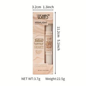 USHAS 2 <span class=keywords><strong>en</strong></span> 1 Natural Low-Light Luminous Mineral Pressed Powder Bronceador y resaltador de alto brillo Cross-Border para <span class=keywords><strong>Amazon</strong></span> - Product Image 4