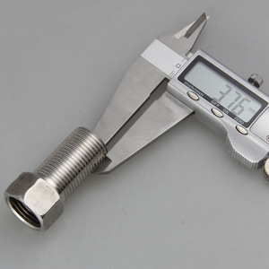 Stainless Steel Internal External Thread <b>Adapter</b> 4X4 Extended Length Connector For Pipe Fitting - Product Image 2