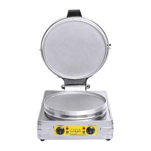 Machine à crêpes électrique à double face chauffante en acier inoxydable, poêle à frire commerciale automatique pour faire des crêpes épaisses - Product Image 3