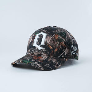 Gorra de Béisbol Personalizada de 5 Paneles con Patrón de Camuflaje, Estructurada, para Golf al Aire Libre, con Logotipos Bordados, Unisex - Product Image 2