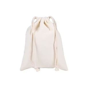 Bolsa de Lona con Cordón y Logotipo, Bolsas de Muselina Reutilizables con Cordones para Compras y Almacenamiento, Bolsas 100% de Algodón Natural - Product Image 4