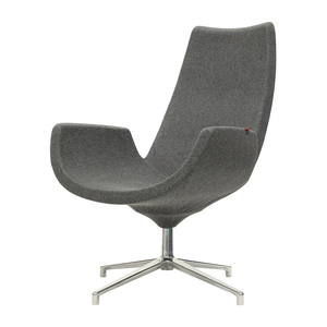 <span class=keywords><strong>Sillón</strong></span> Ergonómico Moderno Tapizado en Tela con Base Giratoria <span class=keywords><strong>y</strong></span> Respaldo Alto para Oficina en Casa - Product Image 6