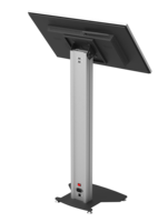 Kiosque à écran tactile PC sur pied de 32 pouces, machine de lecture de scanner de passeport en libre-service pour aéroport