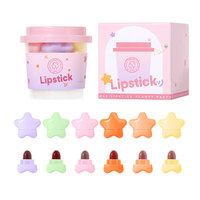 NOUVEAU Rouge à Lèvres Mat Hydratant Longue Durée Anti-transfert 6 Couleurs Imperméable Motif Étoile & Capsule Mignon Incontournable 7.6g