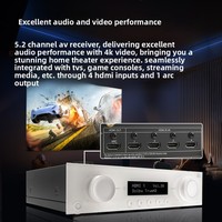 JBN MA310 Profesyonel Ev Sineması Çok Kanallı Surround Ses 8K Amplifikatör AV 5.2 Kanal Güç Amplifikatörü