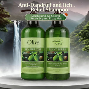 Shampooing à l'huile d'olive, contrôle du sébum, volumisant, antipelliculaire, parfum longue durée, ensemble gel douche et après-shampoing - Product Image 3