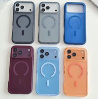 Coque de téléphone givrée effet peau pour iPhone 18 Pro Max 17 Pro Max, anti-rayures, magnétique, pour iPhone 16 15 – Vente en gros