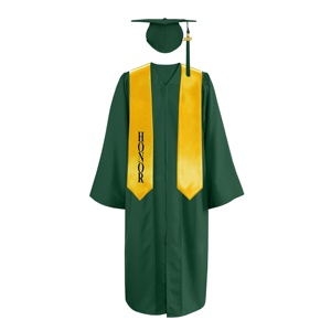 Conjunto de Birrete y Toga para Graduación, Económico, para Bachillerato o Universidad - Product Image 1
