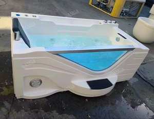 Whirlpool Rechteck Wasserfall Badewanne Luxus Whirlpool Acryl Indoor Spa Badewannen mit <span class=keywords><strong>TV</strong></span> - Product Image 6