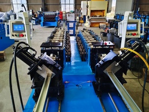 Machine de profilage à rouleaux conviviale pour la fabrication de profilés principaux et transversaux de systèmes de plafonds en ossature légère en acier, à vendre - Product Image 2