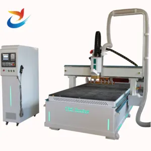 12pcs ATC CNC Router 1530 with Auto Tool Changer and Auto Feeding and Loading System for Wood Routers