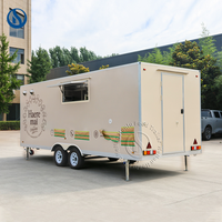 Remorque de cuisine mobile remorquable Honlu pour la vente de nourriture lors de festivals, les opérations de restauration et la création de start-ups alimentaires