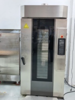 Horno Rotatorio Eléctrico de Aire Caliente de 15 Bandejas, 1.7 kW, Cocción Uniforme, Puerta de Vidrio, Máquina de Panadería para Croissants y Pan, Fabricado en Shanghái, China