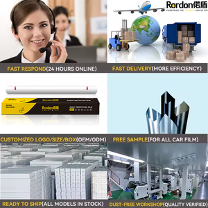 Rordon barato tinte súper oscuro para coches ventanas fábrica polarizado negro <span class=keywords><strong>coche</strong></span> vidrio tintado <span class=keywords><strong>coche</strong></span> ventana película solar UV rechazo - Product Image 6