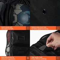 Sac de transport pour ballon de football léger et souple personnalisé avec poche filet en polyester grande capacité