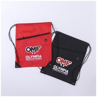Sac à cordon unisexe personnalisé en polyester, sac à dos de sport, sac de sport imperméable, sac à logo, sacs de sport promotionnels, capacité de 20 à 38 L, cordon