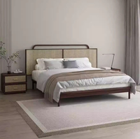 Lit double de luxe créatif pour chambre principale, style nordique hôtelier