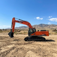 Excavator Crawler Bermotor Hidrolik Kuat Mesin Excavadora 36 Ton Excavator Doosan