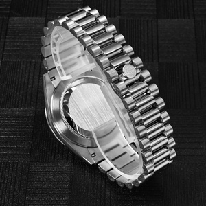 Reloj San Martin para Hombre, 40 mm, Esfera Vintage MOP, Estilo Retro, de Lujo, con Cristal de Zafiro PT5000, Mecánico Automático, Bisel Tallado, 10 Bar - Product Image 5