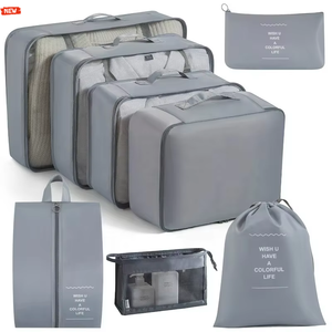 Set di 8 Cubi di Compressione Espandibili in Nylon Leggero Personalizzati <span class=keywords><strong>per</strong></span> Organizzare i Bagagli con Cerniera - Product Image 4