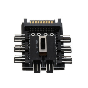 风扇15Pin SATA电源1至8多路分离器3Pin 12v冷却冷却器集线器2级速度控制器，适用于电脑 - Product Image 5