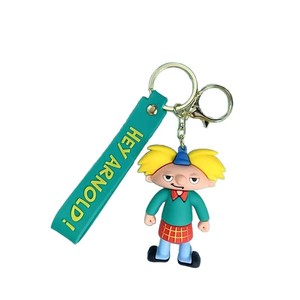 Porte-clés créatif transfrontalier <span class=keywords><strong>Arnold</strong></span>, <span class=keywords><strong>dessin</strong></span> <span class=keywords><strong>animé</strong></span>, mignon, poupée 3D, porte-clés de voiture, pendentif de sac pour couple, accessoires - Product Image 6
