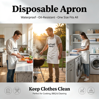 Tablier jetable personnalisé avec logo imprimé pour promotion de marque ou cadeau