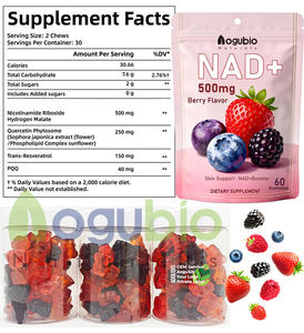 AOGUBIO Gummies au vinaigre de <span class=keywords><strong>cidre</strong></span> de pomme biologique ACV, étiquette privée OEM, saveur naturelle de pomme, végétalien - Product Image 3