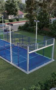 Cancha Panorámica <span class=keywords><strong>Individual</strong></span> para <span class=keywords><strong>Padel</strong></span> al Aire Libre Cancha De <span class=keywords><strong>Padel</strong></span> De Acero Fuerte - Product Image 5