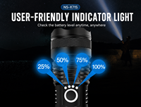 Lampe torche LED rechargeable COB super lumineuse avec zoom, étanche IP55, corps en alliage d'aluminium, XHP50, usage industriel, USB, camping, tactique
