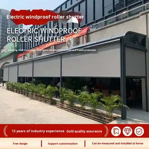 ستائر دوارة كهربائية مقاومة للرياح من سبائك الألومنيوم بتصميم عصري بسيط للشرفات، قابلة للسحب ومقاومة للمطر والحشرات للاستخدام الخارجي - Product Image 5