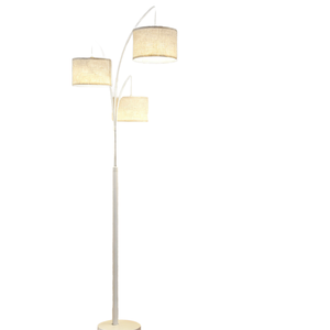 Lámpara de pie LED E26 moderna, diseño minimalista, luz de pie para comedor, pantalla blanca/negra, alta luminosidad, lámpara de pesca - Product Image 2