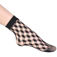 Chaussettes fines transparentes pour femmes, chaussettes de cheville en dentelle transparente, chaussettes de cheville en tulle noir, chaussettes de cheville transparentes en dentelle pour l'été