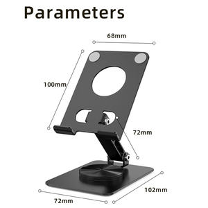 Support de téléphone portable <span class=keywords><strong>MT900</strong></span> en acier au carbone et alliage d'aluminium 360 rotation réglable en hauteur et en angle - Product Image 5