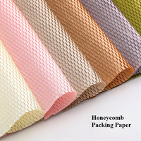 Papier nid d'abeille en pâte de kraft vierge recyclable et réutilisable, résistant à l'humidité, biodégradable, fait main, aseptique, écologique, avec logo personnalisé