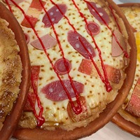 Maquette de pizza de simulation en PU, faite à la main, style moderne et minimaliste, pour la présentation de fruits, bacon, bœuf, pizza, cuisine occidentale, accessoires de vitrine alimentaire