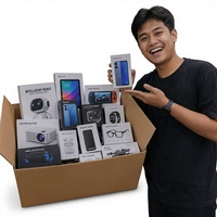 Boîte mystère électronique en stock : gadgets technologiques et intelligents variés, boîte mystère noire pour les magasins de cadeaux avec service OEM