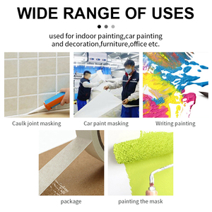 Nastro Adesivo di Carta Washi Personalizzato di Alta Qualità, Economico, Resistente al Calore e ad Alta Aderenza <span class=keywords><strong>per</strong></span> <span class=keywords><strong>Mascheratura</strong></span> in Pittura - Product Image 6