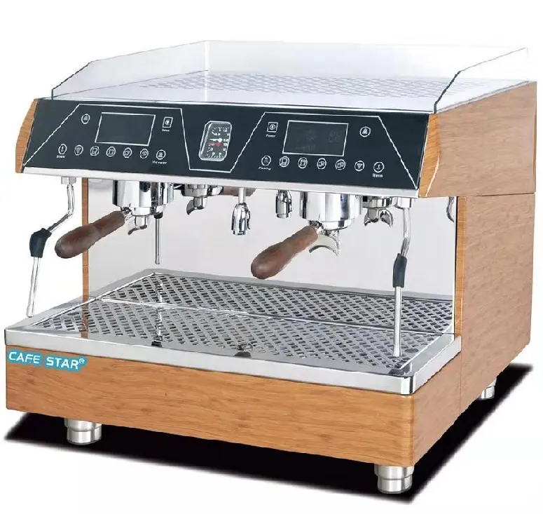 Dokunmatik ekran Espresso makinesi/yarı otomatik kahve makinesi/ticari kahve makinesi