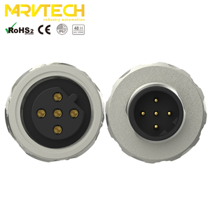 ขั้วต่อสายเคเบิลออปติคอลและไฟฟ้าแบบประกอบภาคสนามชนิด M12 B-code สำหรับตัวผู้และตัวเมีย - Product Image 4
