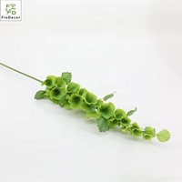 Plantes artificielles de haute qualité, herbe clochette verte, feuilles de coquille à toucher réel, plantes artificielles en forme de pagode, décoration pour mariage, événement, fête, hôtel