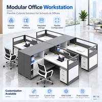 Cloisons de bureau modulaires, bureaux informatiques, bureaux pour personnel, tables de bureau, postes de travail en cubicle pour l'école et le bureau